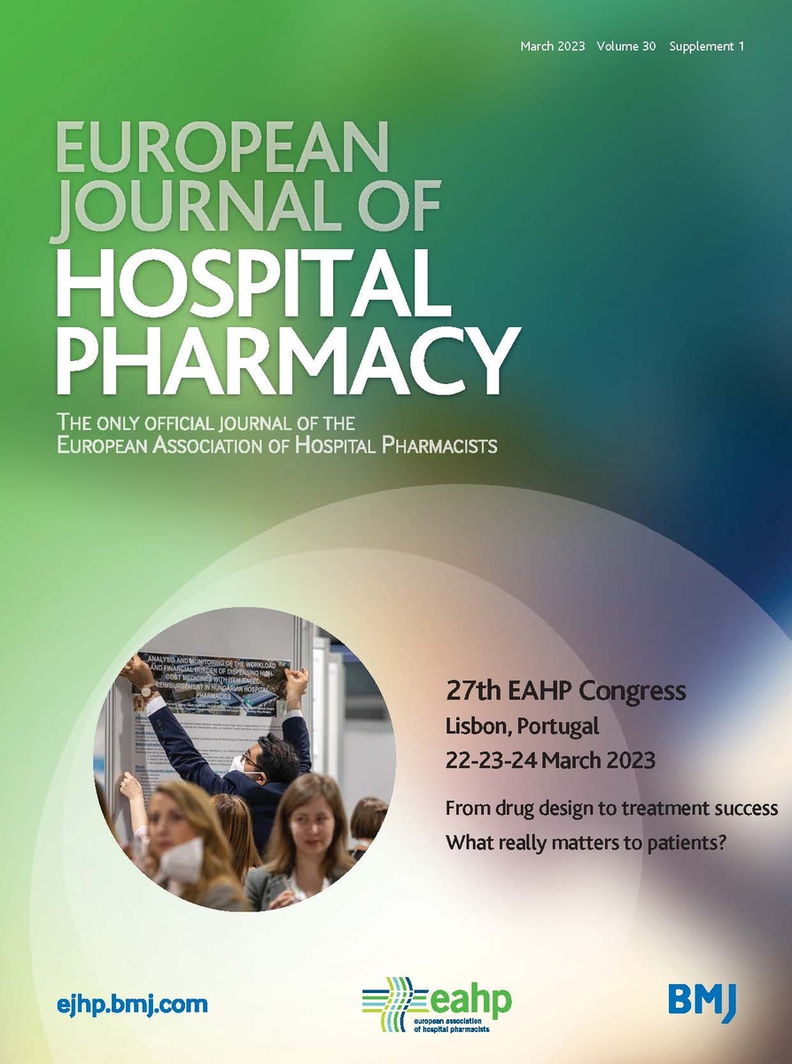 27th EAHP Congress - Abstract Book